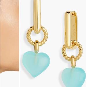 Missoma Heart Drop Earrings